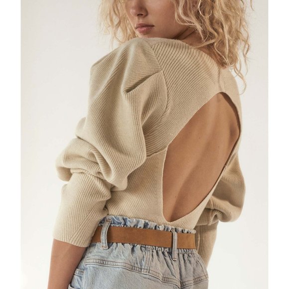 Free People Sweaters - 🎉LAST CHANCE🎉 NWT Free People Saffron Top / Oatmeal